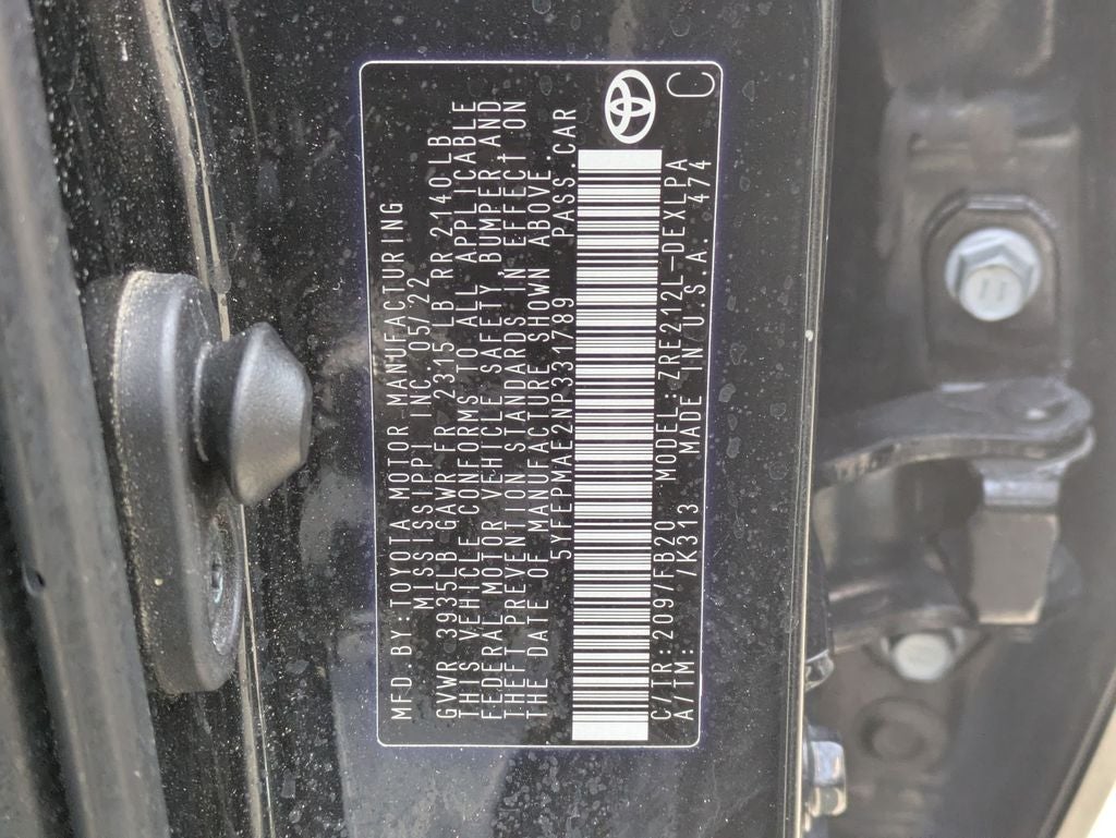 2022 Toyota Corolla LE