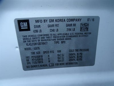 2016 Buick Encore Sport Touring