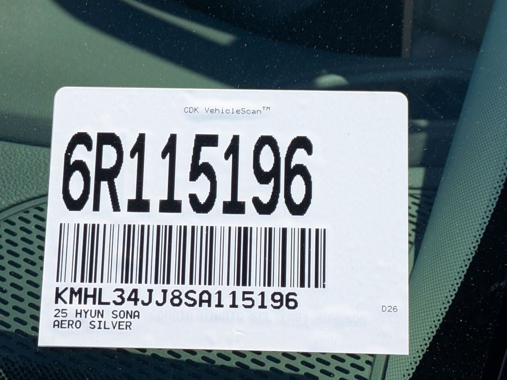 2025 Hyundai Sonata Hybrid SEL