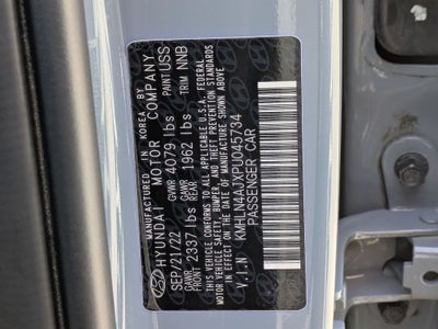 2023 Hyundai Elantra Hybrid Limited