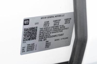 2022 GMC Yukon XL SLE